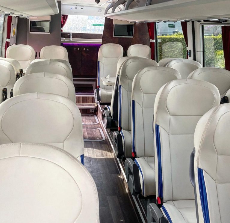 Midi-Coach Hire Leather seats Luxury coach